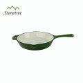 New products Round Cast Iron Enamel Skillet Pan